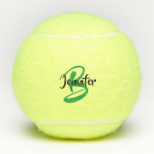 Name der Monogramm Personalisiert Tennisbälle (Vorderseite)