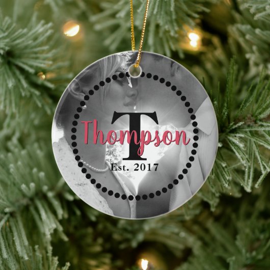 Name der Monogrammfamilie Keramik Ornament (Baum)