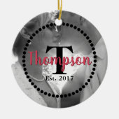 Name der Monogrammfamilie Keramik Ornament (Vorne)