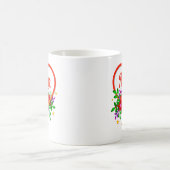 Name der Mutter ändern - Mama - Herz und Blume Kaffeetasse (Mittel)