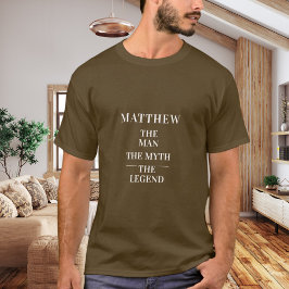 Name der Mythos-Legende braun T-Shirt