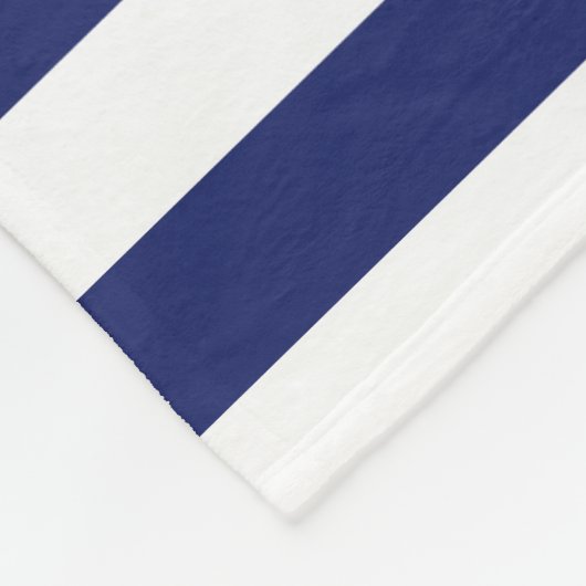 Name der Nautic Anchor Navy Blue Stripes Fleecedecke (Ecke)