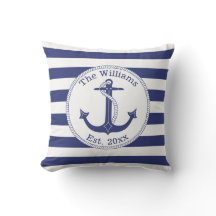 Name der Nautic Anchor Navy Blue Stripes
