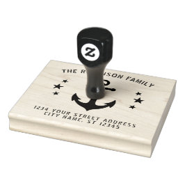Name der Nautic Vintag Boat Anchor Stars Gummistempel