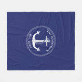 Name der nautischen weißen Ankerfamilie Fleecedecke (Vorderseite (Horizontal))