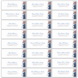 Name der Navy Blue Mauve-Blume Aufkleber