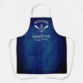 Name der Navy Blue Nautic Theme Schürze (Vorderseite)