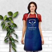Name der Navy Blue Nautic Theme Schürze