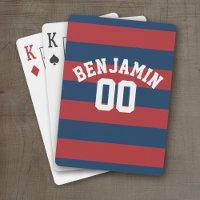 Name der Navy Blue und Red Rugby Stripes