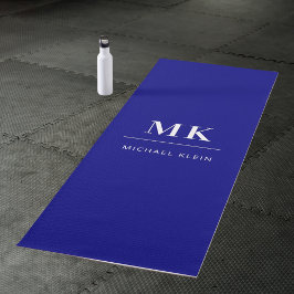 Name der Navy-Monogram-Initialen Yogamatte