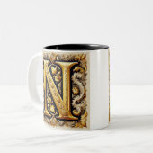 Name der neuartigen Logo-Kaffee-Tasse Zweifarbige Tasse (Vorderseite Links)
