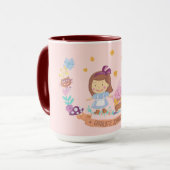 Name der niedlichen Alice im Wunderland Rosa Tasse (Vorderseite Links)