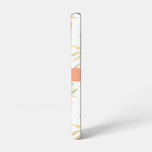 Name der niedlichen Ananas Tropical Summer Pattern Samsung Galaxy Hülle (Linke Seite)