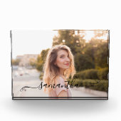 Name der niedlichen Bow-Signatur Fotoblock (Vorderseite)