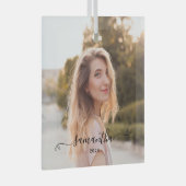 Name der niedlichen Bow-Signatur Ornament Aus Glas (Vorderseite Rechts)