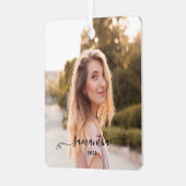 Name der niedlichen Bow-Signatur Ornament Aus Metall (Vorderseite links)