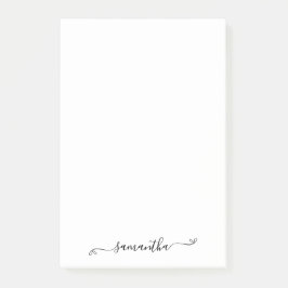 Name der niedlichen Bow-Signatur Post-it Klebezettel