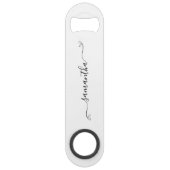 Name der niedlichen Bow-Signatur Speed Flaschenöffner (Vorderseite)