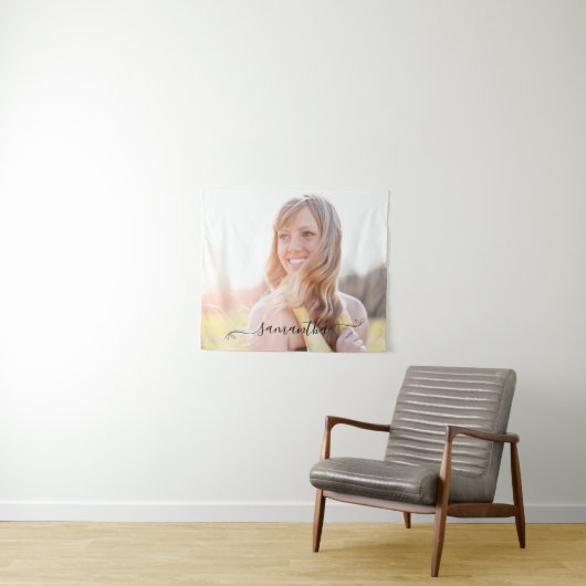 Name der niedlichen Bow-Signatur Wandteppich (Beispiel (Horizontal))