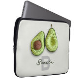 Name der niedlichen Cotgecore Crochet Avocado Mono Laptopschutzhülle (Vorne Rechts)