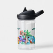Name der niedlichen Dinosaurier-Monogramm Trinkflasche (Links)