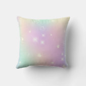 Name der niedlichen Einhorn- und Silbersterne Kissen (Rückseite)