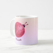 Name der niedlichen Girly Ladybug Kaffeetasse (Vorderseite Links)