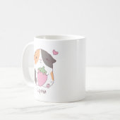 Name der niedlichen Guinea Schweinefleisch und Erd Kaffeetasse (Vorderseite Links)