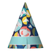 Name der niedlichen Haiart Partyhütchen (Rückseite)