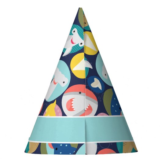 Name der niedlichen Haiart Partyhütchen (Rückseite)