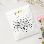 Name der niedlichen Hübschen Schwarzweiß-Blütenbez Geschenktütchen (Versiegelt)