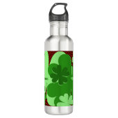 Name der niedlichen Lady Bug & Clover Leaf Edelstahlflasche (Vorderseite)