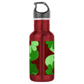Name der niedlichen Lady Bug & Clover Leaf Edelstahlflasche (Rückseite)
