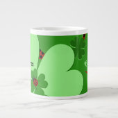 Name der niedlichen Lady Bug & Clover Leaf Jumbo-Tasse (Vorderseite)