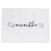 Name der Niedlichen schwarzen Kurve Große Geschenktüte (Vorderseite)