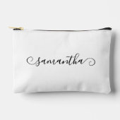 Name der Niedlichen schwarzen Kurve Zubehörtasche (Vorderseite)