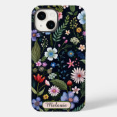 Name der niedlichen schwarzen Wildblume Case-Mate iPhone Hülle (Rückseite)