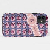 Name der niedlichen Schweine Case-Mate iPhone Hülle (Rückseite (Horizontal))