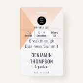 Name der Orange-ID für Veranstaltungen Ausweis (Vorderseite)