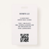 Name der Orange-ID für Veranstaltungen Ausweis (Rückseite)