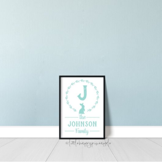 Name der Ostermonogramm-Familie Poster