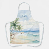 Name der Palmen am Strand Schürze (Vorderseite)