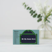 Name der Pariser Straße Visitenkarte (Stehend Vorderseite)