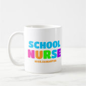 Name der personalisiert School Nurse Kaffeetasse (Links)