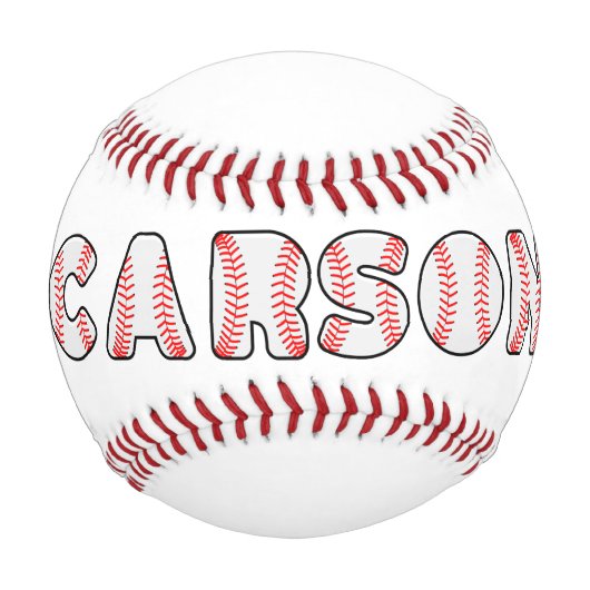 Name der personalisierten Baseball-Buchstaben Baseball (Vorderseite)