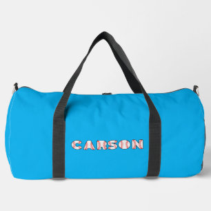 Name der personalisierten Baseball-Buchstaben Duffle Bag