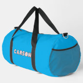 Name der personalisierten Baseball-Buchstaben Duffle Bag (Rechte Ecke)