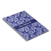 Name der personalisierten Blumenlinie Notizblock (Rechte Seite)