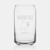 Name der personalisierten Cat-Mama Dosenglas (Rückseite)