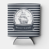 Name der personalisierten Familie und des Schiffes Dosenkühler (Vorderseite)